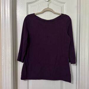 3/4 Length sleeve/Boat Neck